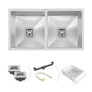 Specule 32x18 Handmade Smart Stainless Steel Kitchen Sink